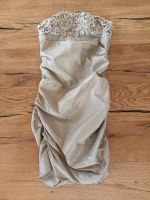 Neues Abendkleid beige gold mit Spitze Gr. 36 Raffungen an den Se Hessen - Flieden Vorschau