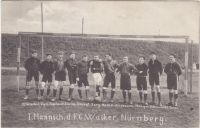 Postkarte Fussball FC Wacker Nürnberg 1908 Nürnberg (Mittelfr) - Südstadt Vorschau