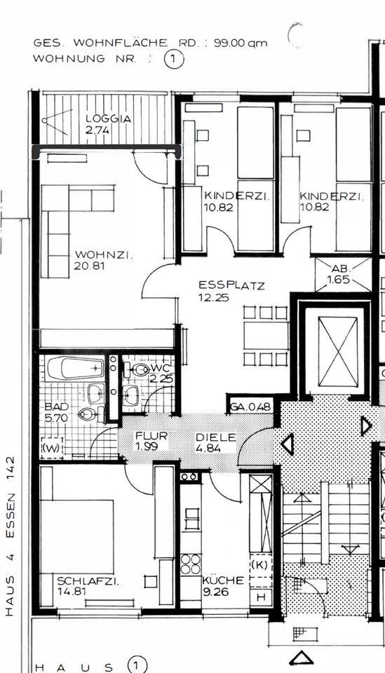 Von privat: Schicke 4-Zimmer-ETW mit Südostbalkon in Essen Freisenbruch