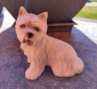 Westie Hund Porzellan Keramik Hund Terrier Hundefigur Brandenburg - Gorden-Staupitz Vorschau