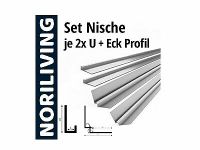 Aluprofil für Aluverbund Duschwand 255 cm - Set Nische 2x U + Eck Nürnberg (Mittelfr) - Aussenstadt-Sued Vorschau