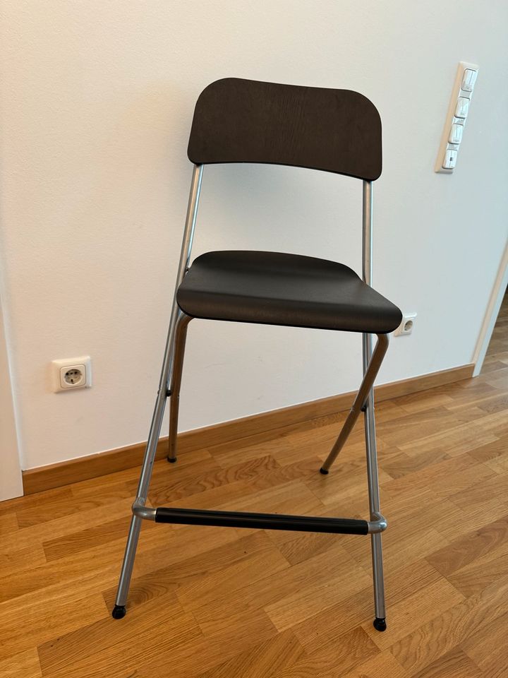 Ikea Franklin Barhocker schwarz silber, 2 verfügbar in Osnabrück
