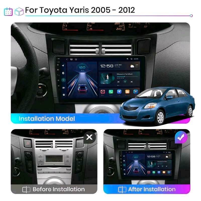 Toyota Yaris 2005 -2012 Carplay Auto Multimedia GPS 2din aut in Burghausen