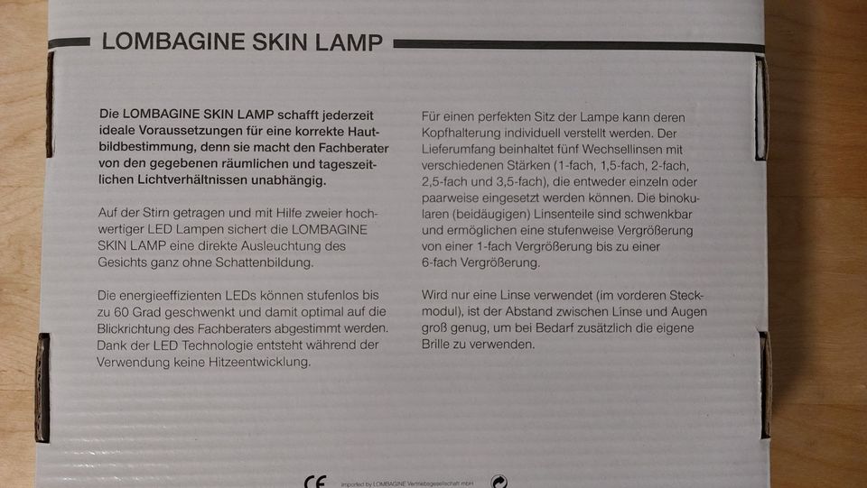 Kosmetik Stirnlampe Lupenleuchte - Fast neu in Taufkirchen