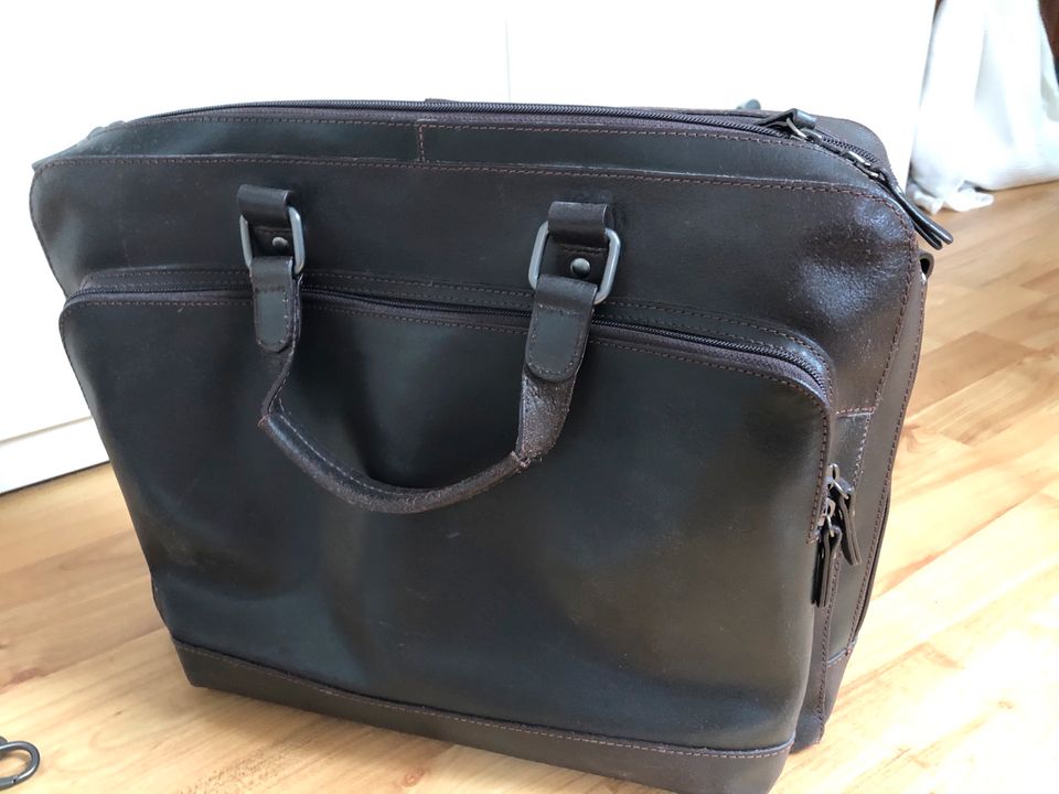 Neue Leonhard Heyden Leder Aktentasche Laptop Dakota 40cm in Köln