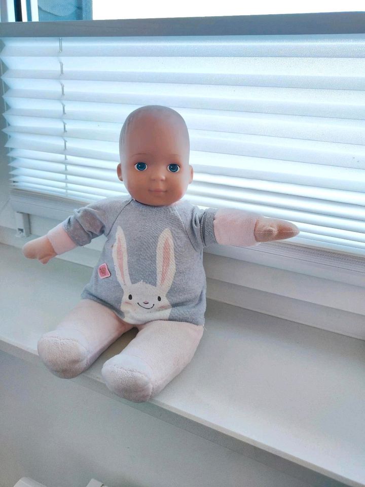 Stoffpuppe 33cm erste Puppe Spielzeug Baby Kleinkind Hase in Schwerte