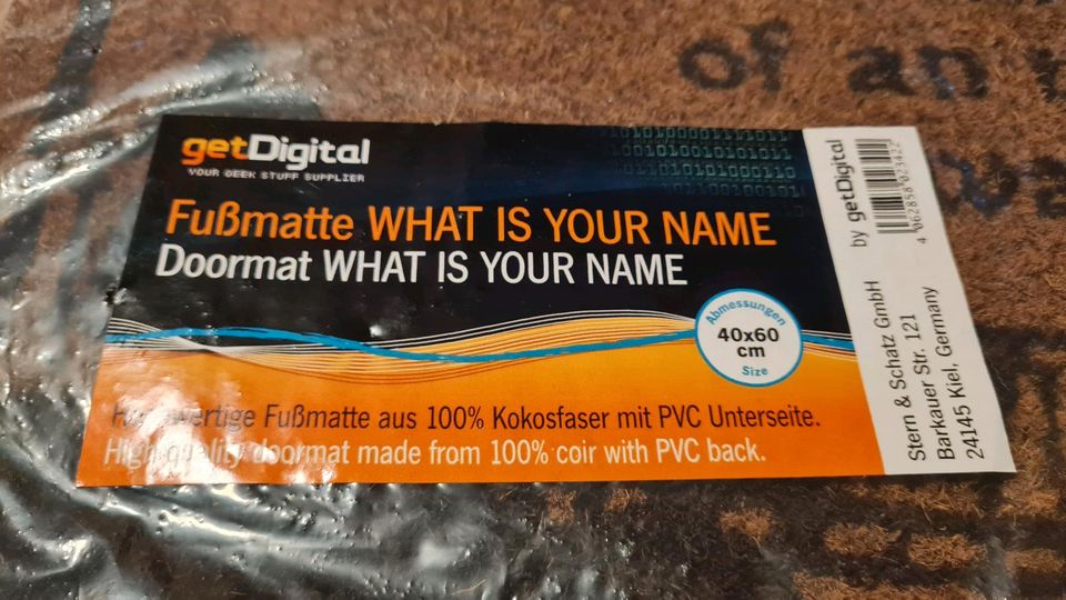 Fußmatte - what is your name in Möhnesee