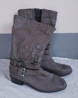 Marco Tozzi ❤ Braungraue Stiefel - Gr 39 - Damen Schuhe Dresden - Neustadt Vorschau