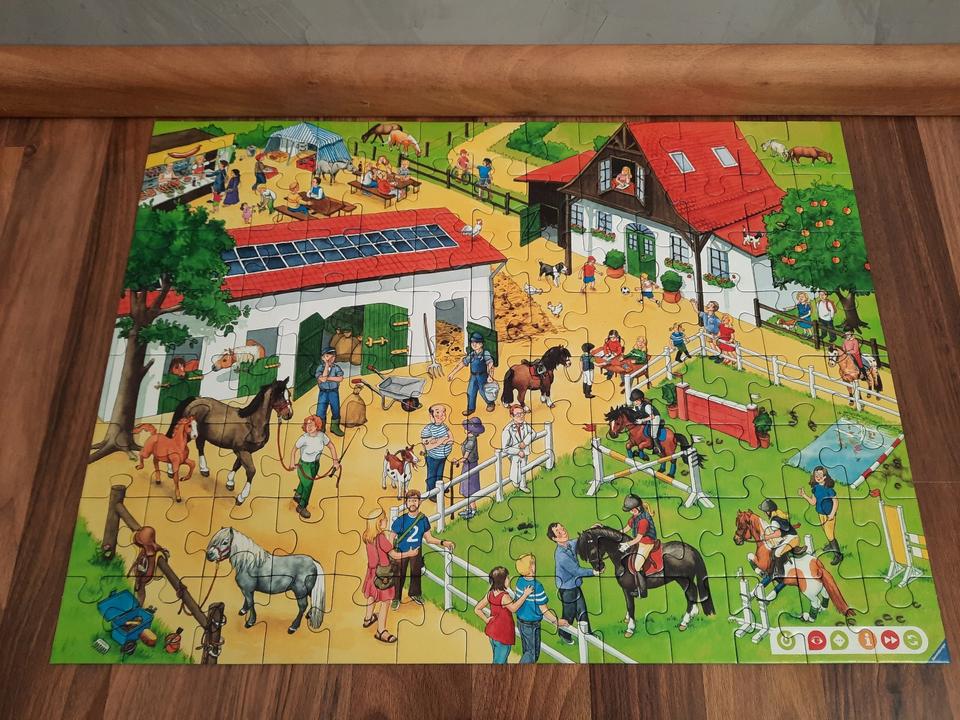 tiptoi Puzzle „Der Ponyhof“ von Ravensburger, 100 Teile, wie Neu! in Germersheim