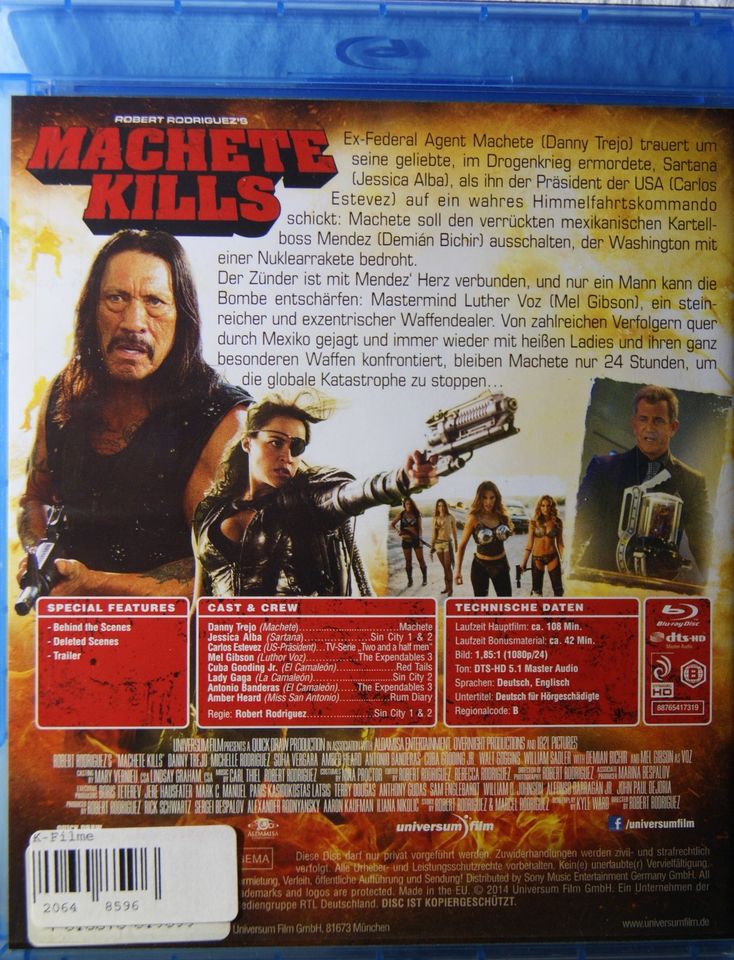 MACHETE KILLS Danny Trejo Blu Ray ***TOP*** in Wermelskirchen