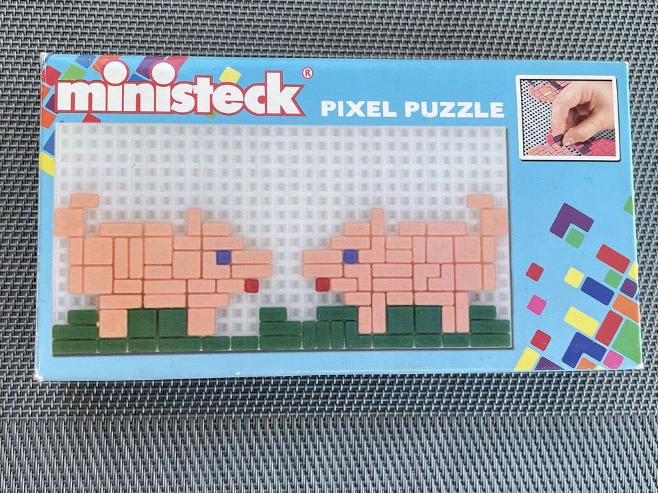 2 MINISTECK PIXEL PUZZLE Schweine Fisch Clownfisch Steckpuzzle in Mönkeberg