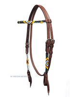 Beaded Headstall Thunderbird Dark oiled - Westerntrense - Kopfstü Baden-Württemberg - Gunningen Vorschau