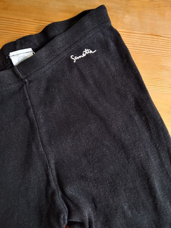 Sanetta Leggings/Schlafhose schwarz, Gr. 128, sehr guter Zustand in Göttingen