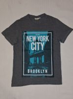 Gr. 134-140: dunkelgraues T-Shirt mit Aufdruck New York / boys Bayern - Feldkirchen-Westerham Vorschau