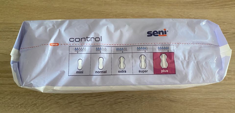 Seni Control Plus / Inkontinenzeinlagen / 12 Packungen in Schwalmtal