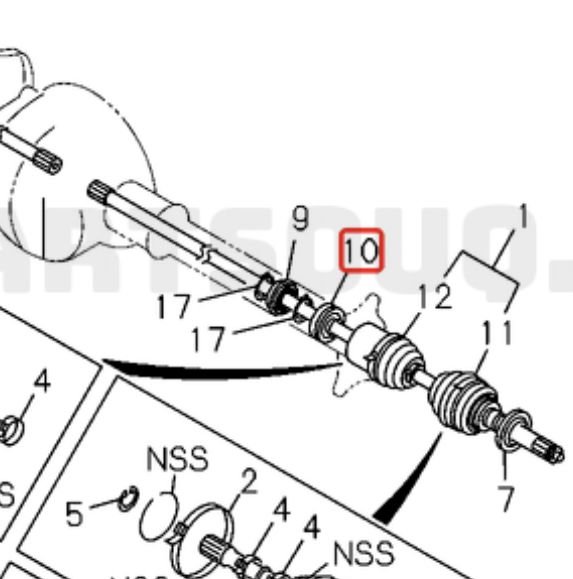 Wellendichtring Differential außen Opel Frontera Campo Monterey in Salzkotten