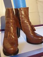 Stiefeletten POLLINI Braun Echtleder Gr. 37 Bayern - Landau a d Isar Vorschau