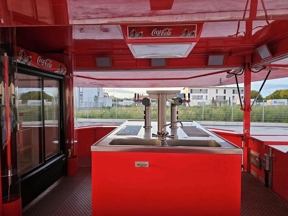 Roka XXL Coca-Cola Bierwagen Ausschankwagen Getränkewagen Cocktail wagen / Mobile Cocktailbarwagen zu verkaufen in Groß-Gerau