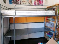Hochbett ikea 90x200cm Metall mit Tischplatte Kinderbett Bett Sachsen - Glauchau Vorschau