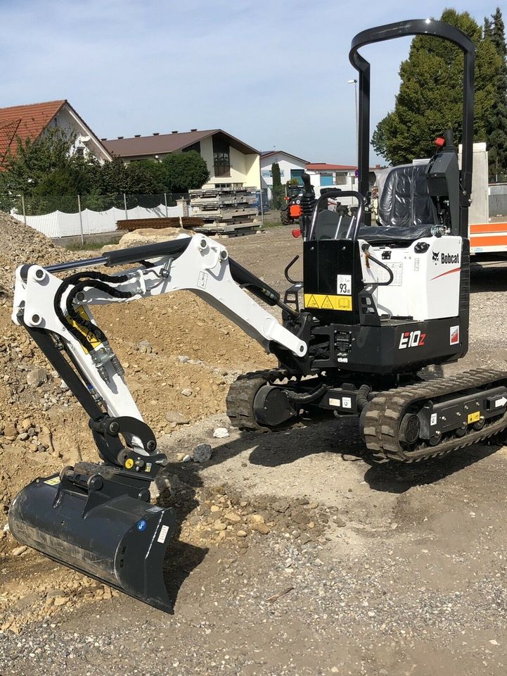 MIETEN Minibagger BOBCAT E10z - inkl Löffelpaket - leihen Verleih in Laupheim