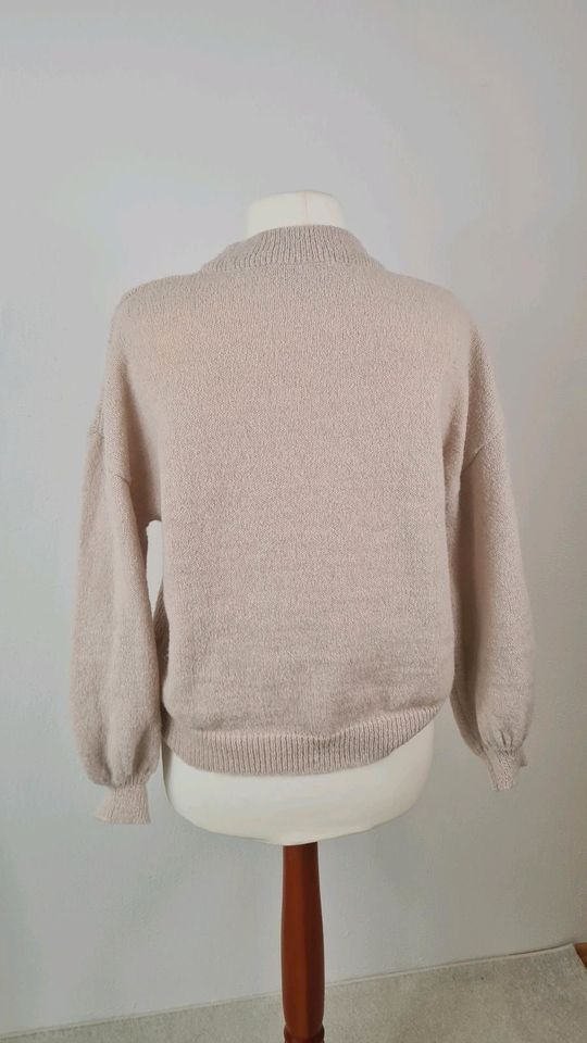 Strickpullover Creme Größe 46 Neuwertig | Vila in Vohburg an der Donau