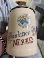 Alter Bierkrug mit Zinndeckel Paulaner München Nürnberg (Mittelfr) - Aussenstadt-Sued Vorschau