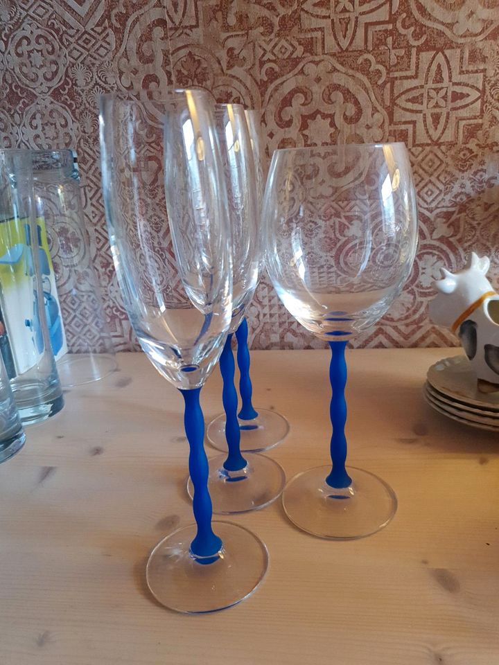 Nachtmann Gläser Sektglas Weinglas blauer Stiel in Bayern - Markt  Rettenbach | eBay Kleinanzeigen ist jetzt Kleinanzeigen