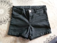 H&M Jeansshorts, mit Bundinnenverstellung, schwarz, Gr 146 Nordrhein-Westfalen - Wegberg Vorschau