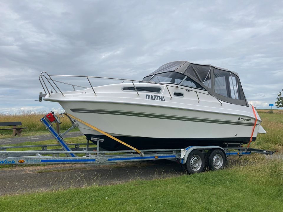 Motorboot  Drago22  Suz.140/Hzg/Bugi/Hydr/Kühlschr/Trail.optional in Geestland