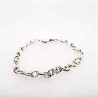 Sterling Silber 925 Bohnen Steigbügel Armband 22cm Kiel - Mitte Vorschau