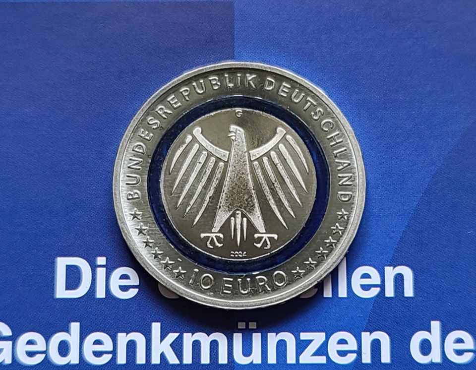 10 Euro Münze Polymerring 2024 Im Dienst Polizei G st 10 € NEU in Chemnitz