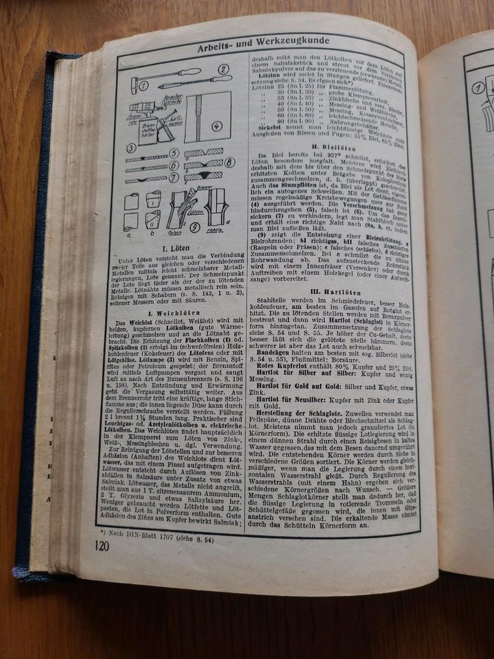 Tabellenbuch für Metallgewerbe 1949 in Tettnang