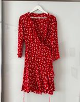 Tolles rotes Sommerkleid in 36 mit Volants Bayern - Rosenheim Vorschau