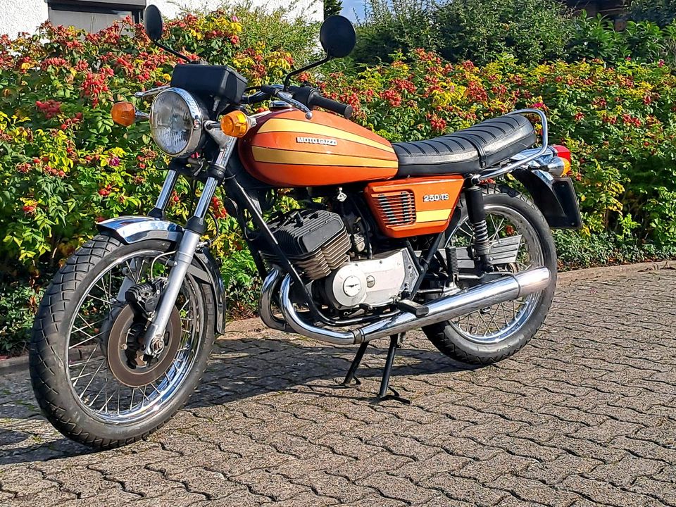 Saisonstart mit: Moto Guzzi 250 TS in Edemissen