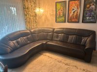 Sofa, Ecksofa. Couch, Leder dunkelblau Nordrhein-Westfalen - Marienmünster Vorschau