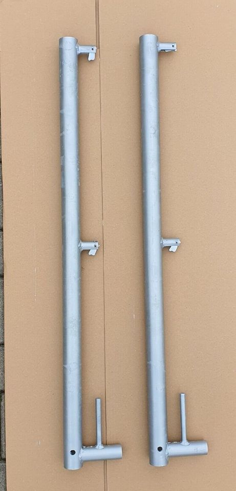 Geländerpfosten Stahl mit Belagsicherung für Plettac, Müba Fix, H in Reitwein