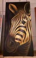 Ölgemälde/Bild auf Leinwand "Zebra" (60 x 120 cm) neuwertig Hessen - Pohlheim Vorschau