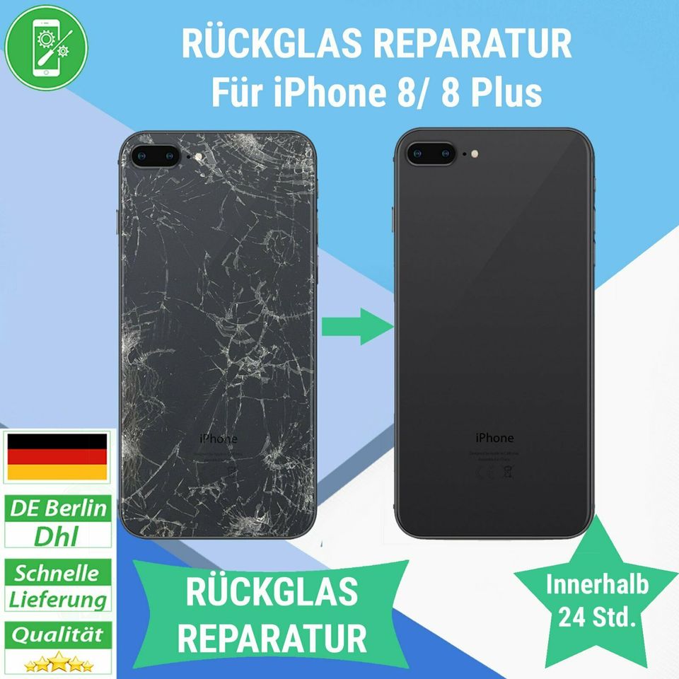 IPHONE RÜCKSEITE 8 PLUS X XR XS 11 12 Pro Max REPARATU BACKCOVER in Berlin