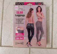 Damen Stretch 2er Set Slim Leggins, schwarz, Leo, 42/44 Bayern - Lappersdorf Vorschau