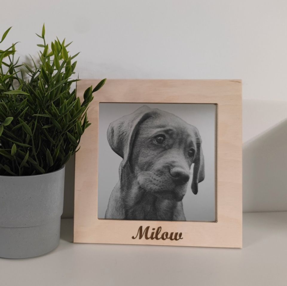 Personalisierter Spiegel mit Bild - Hund Katze Deko Geschenk Tier in Erwitte