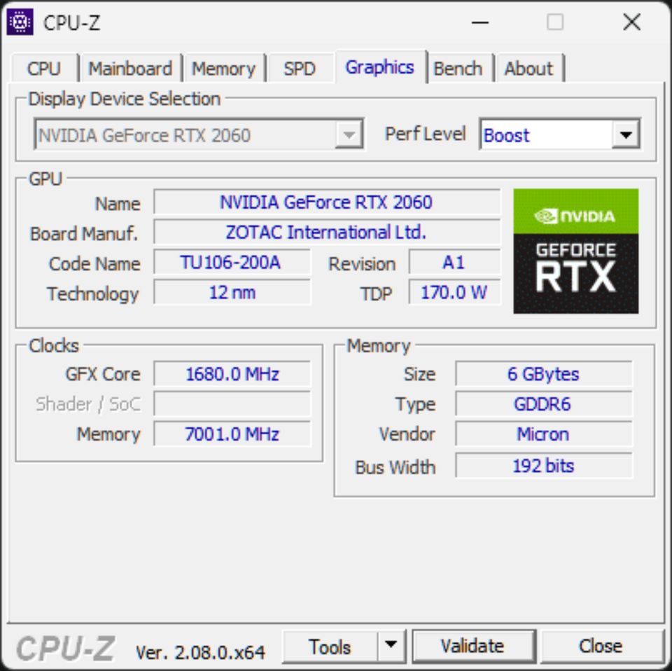 NVIDIA RTX 2060 in Emden