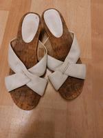 Weiße Sandalen, Slipper, Gr. 38 Bayern - Burgthann  Vorschau