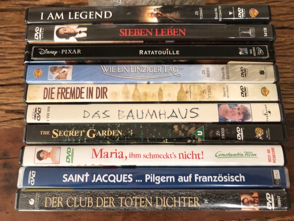 10x DVD, Kultfilme, 1x gesehen, neuwertig! Siehe FOTO in Freiburg im Breisgau
