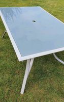 Tisch Alu mit Glasplatte 1,50 m x 90 h: 72 cm Nordrhein-Westfalen - Paderborn Vorschau