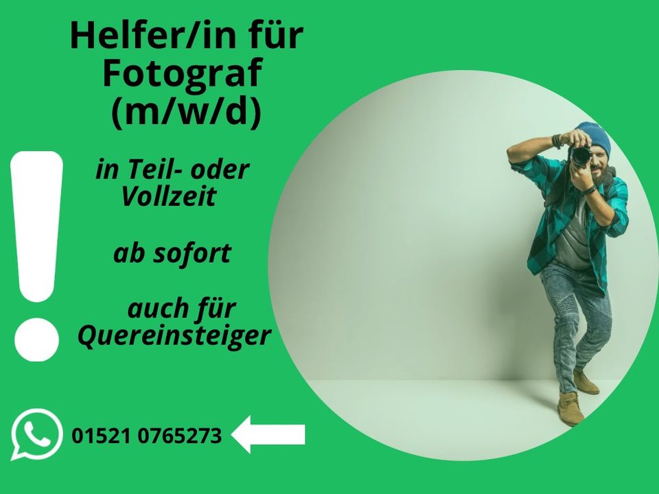 Helfer/in für Fotograf gesucht (m/w/d) in Berlin