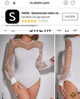 Body mit Glitzersteinen L weiss, neu Nordrhein-Westfalen - Overath Vorschau