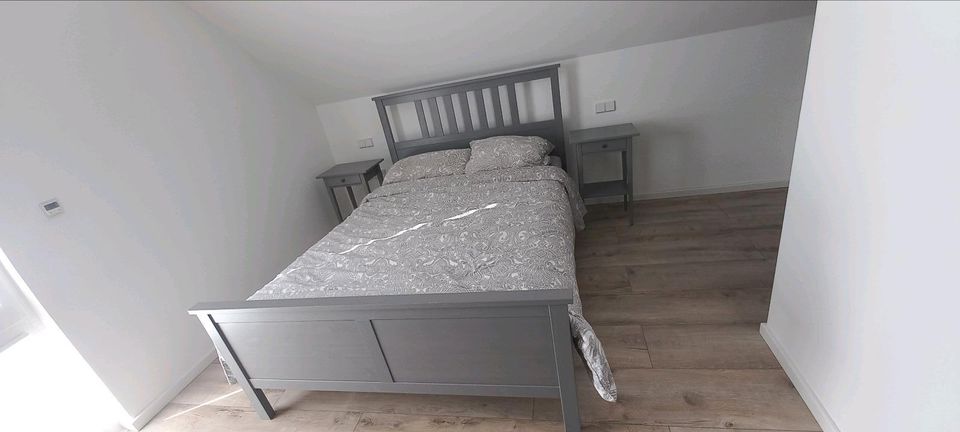 Hemnes Bett 1,40 x 2,00m grau in Uelzen