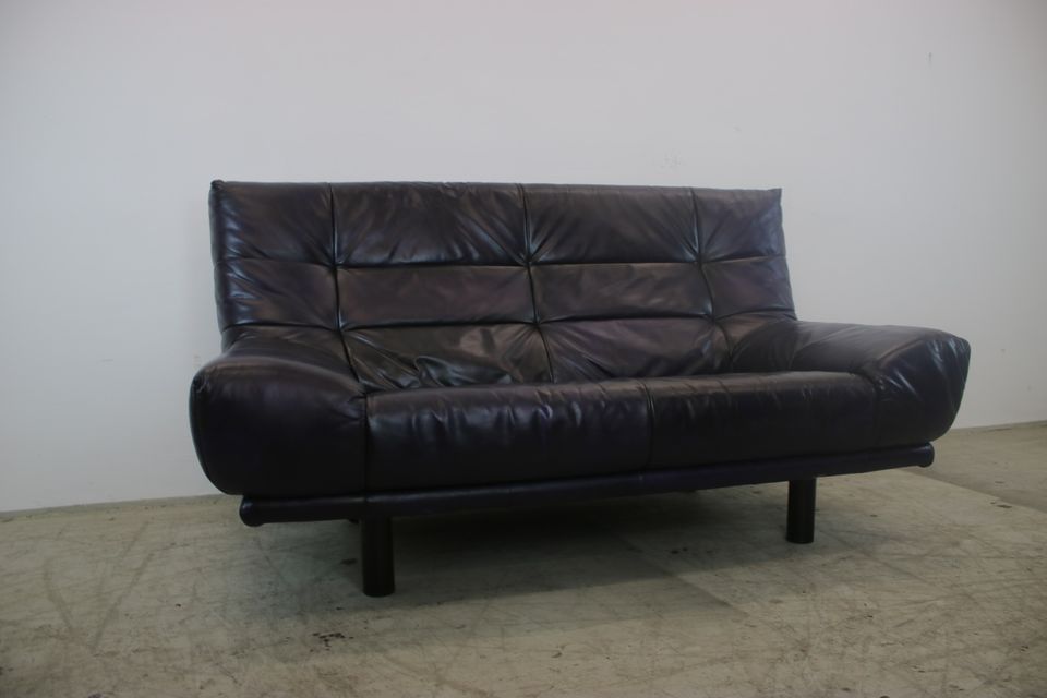 Rolf Benz Sofa BMP Dunkel Lila Schwarz Designer Couch Echt Leder in Berlin