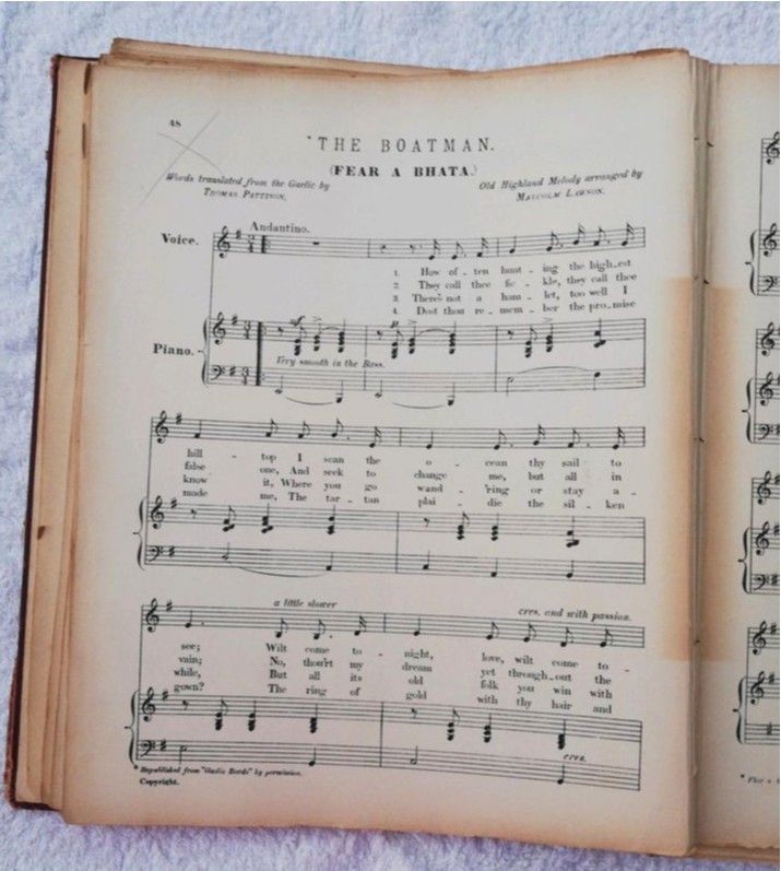 Songs of the North, ca. 1890, Schottische Lieder_Gesang + Klavier in Waiblingen