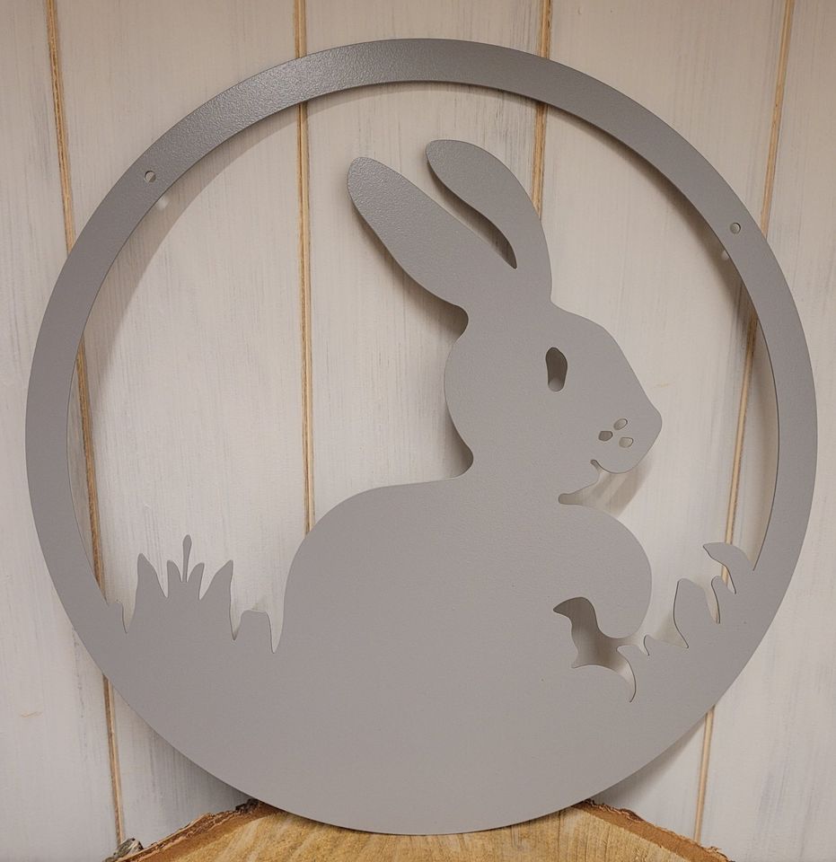 Hase Ostern Dekoration Metall Farbe Tier Frühling Kaninchen Ring in Eltmann